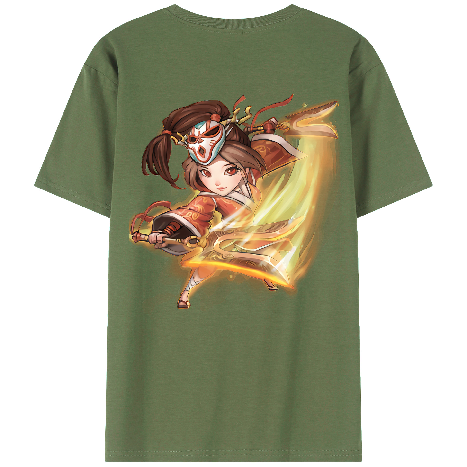 （画像用） リーグ・オブ・レジェンド League of Legends LOL 綿100％ メンズ半袖Tシャツ（バックプリント） 通気性